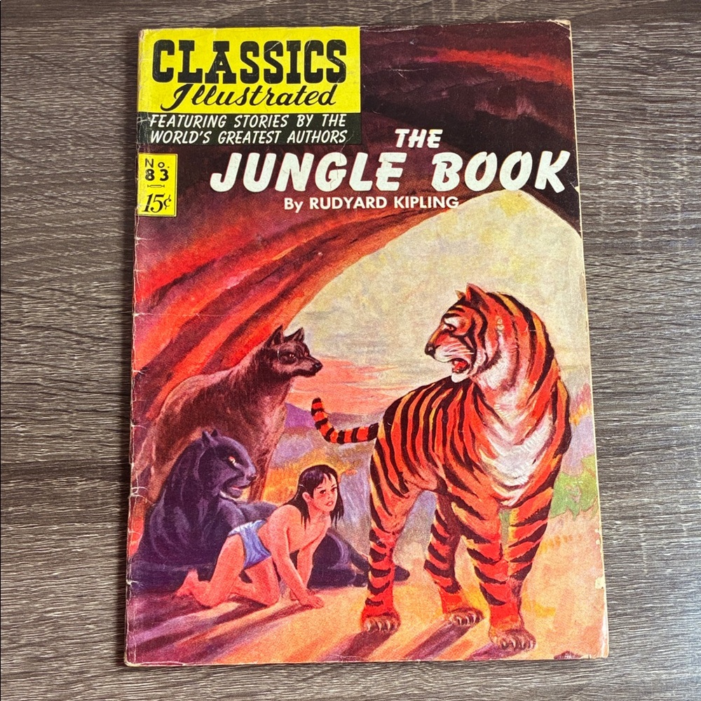 Vintage Classics Illustrated #083 - The Jungle Book - Rudyard Kipling Comic 1951